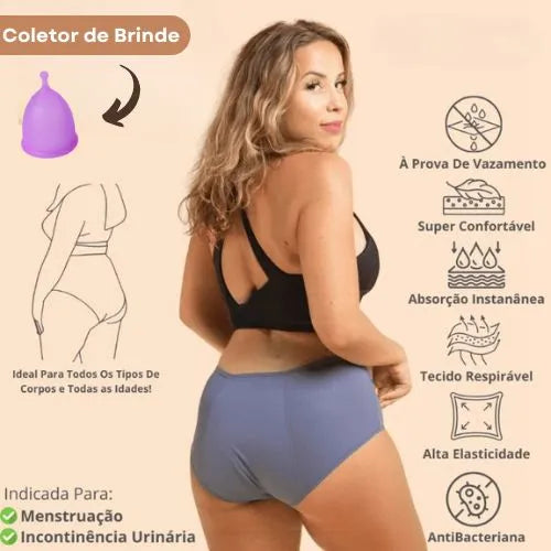 Calcinha Absorvente Para Menstruação e Incontinência Urinária, Calcinha Para Menstruação, Calcinha Descartável Absorvente, Calcinha Absorvente, Calcinha de Algodão, Kit Calcinha, Calcinha Menstrual, Calcinhas Tanga