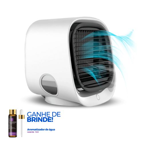 Ar Condicionado Portátil + Aromatizador de Brinde