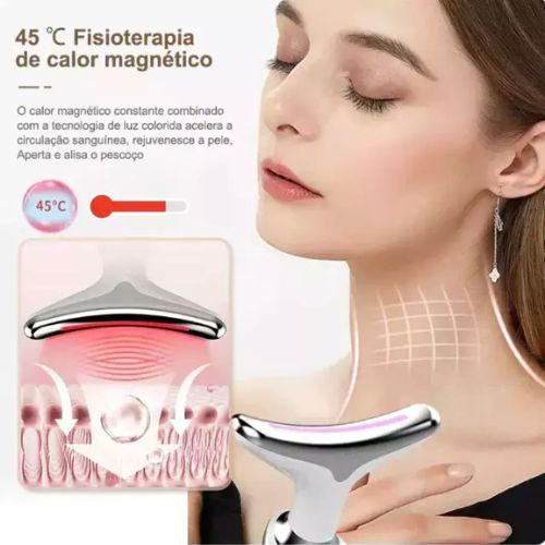 Massageador Facial Rejuvenescedor GlowPro Led 2.0