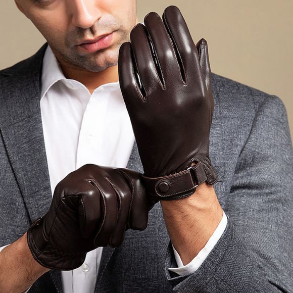 Luva de Couro Masculina