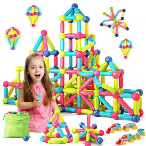 Blocos de Construção, Magnéticos, Criatividade, Aprendizado, Exploração, Construção Inovadora, Brinquedo de Ímãs, Seguro para Crianças