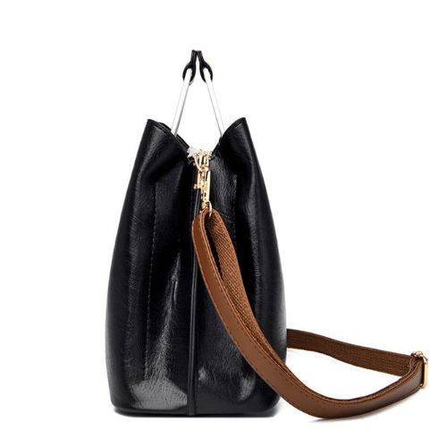 Bolsa Feminina de Couro Elegance, Bolsa Feminina, Bolsa de Couro, Bolsa de Ombro, Bolsa Feminina Preta, Bolsa Feminina Transversal, Bolsa Feminina Pequena