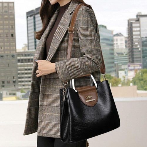 Bolsa Feminina de Couro Elegance, Bolsa Feminina, Bolsa de Couro, Bolsa de Ombro, Bolsa Feminina Preta, Bolsa Feminina Transversal, Bolsa Feminina Pequena
