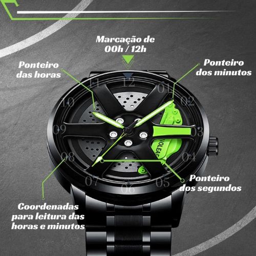 Relógio Masculino Sport Car, Relógio, Relogio Masculino, Relógio Casio, Relogio G Shock, Relógio Inteligente, Relógio Diesel