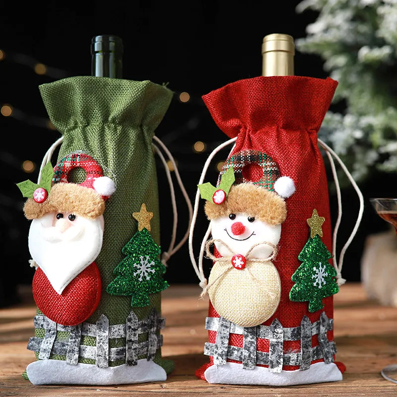 Porta Vinho Decoração de Natal