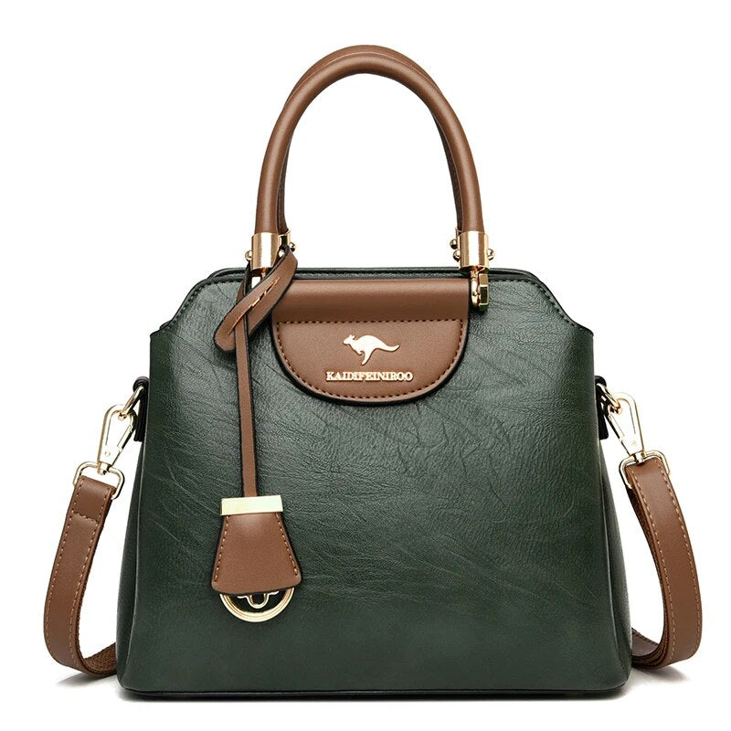 Bolsa Feminina de Couro Elegance, Bolsa Feminina, Bolsa de Couro, Bolsa de Ombro, Bolsa Feminina Preta, Bolsa Feminina Transversal, Bolsa Feminina Pequena