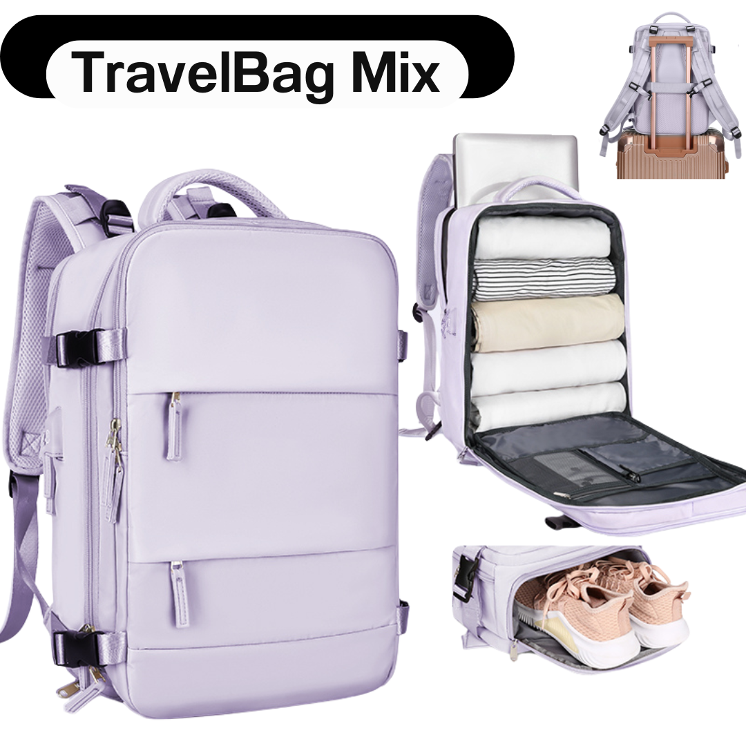 Mochila Multifuncional com carregamento USB (aprovada para voo)