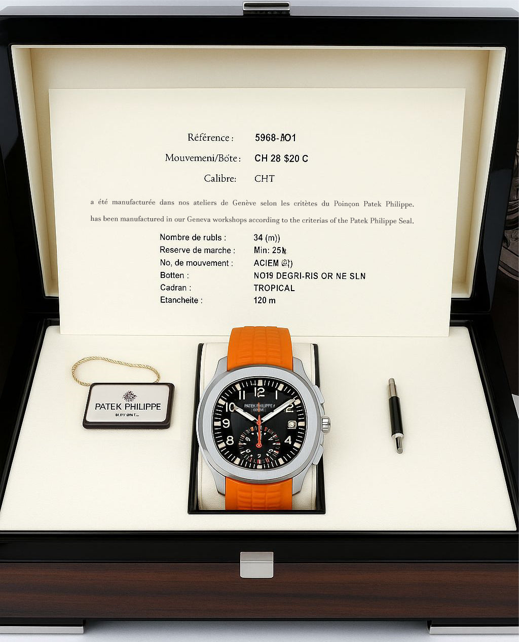 Relógio Geneve Aquanaut 42.2mm + Caixa de Acompanhamento