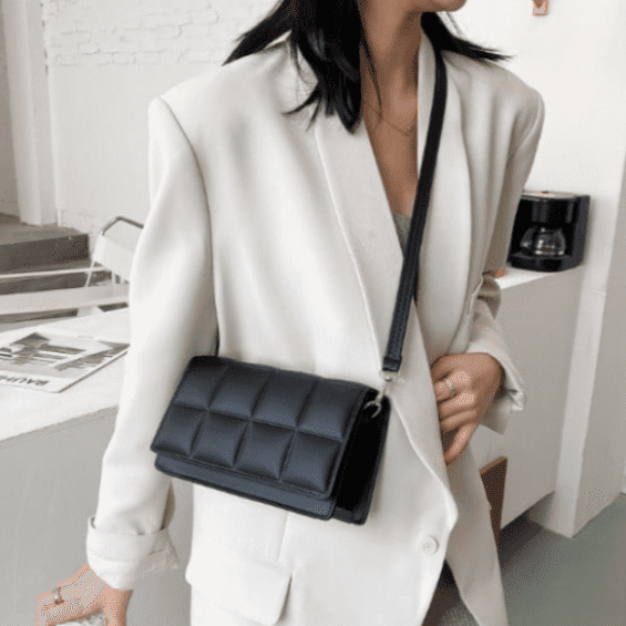 Bolsa Feminina de Couro - Crossbody Glamour - Elite Shop
