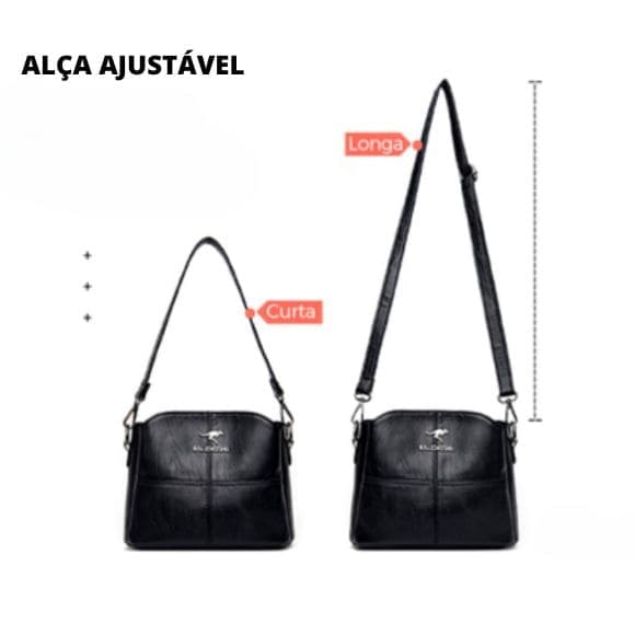 Bolsa Couro Vintage
