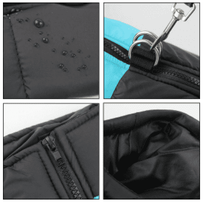 Jaqueta Dog Outfit - Impermeável, Duplo Aquecimento e Coleira Peitoral - Elite Shop