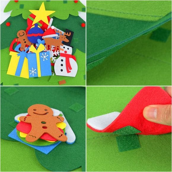Árvore de Natal Criativa - Kit com 32 Peças + Led (Brinde)