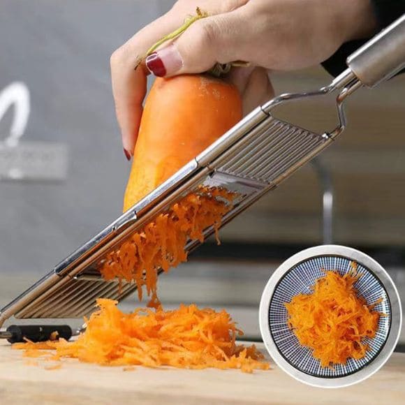 Ralador de Legumes e Verduras, Ralador de Inox, Ralador de Legumes Inox, Descascador de Legumes Aço Inoxidável, Material inox