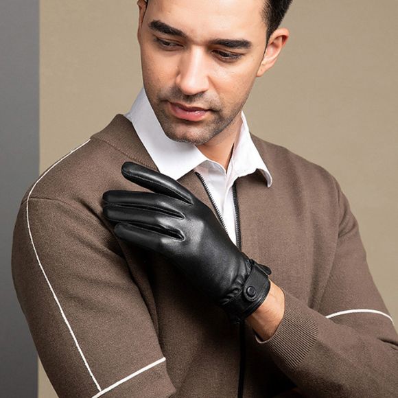 Luva de Couro Masculina