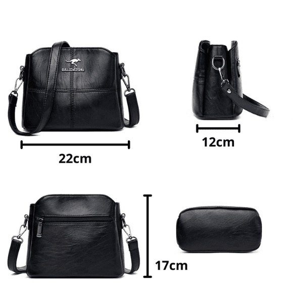 Bolsa Couro Vintage