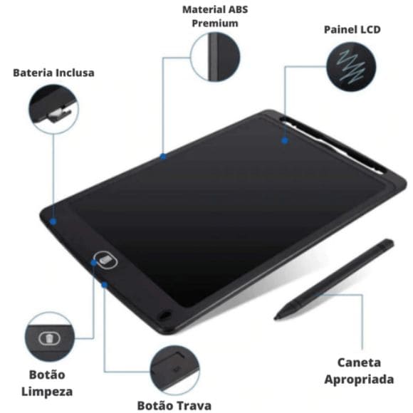 Tablet Mágico Educativo Digital, Tablet Mágico, Tablet LCD, Lousa Mágica, Lousa Digital