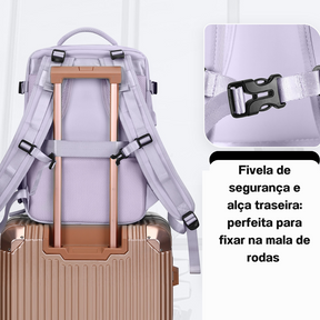 Mochila Multifuncional com carregamento USB (aprovada para voo)
