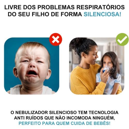 Inalador Nebulizador Portátil Infantil e Adulto Ultra Silencioso, Inalador Portátil, Nebulizador Portátil, Água Destilada, Inalador Infantil,Nebulizador Infantil, Inalador Silencioso, Inalador Ultrassonico, Inalador Portátil G Tech