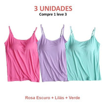 Blusa Regata Feminina com Sutiã Embutido