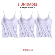 Blusa Regata Feminina com Sutiã Embutido