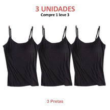 Blusa Regata Feminina com Sutiã Embutido