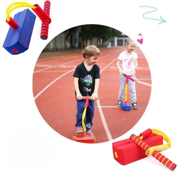 Pula Pula Infantil - Jumper Toy, Atividade Física, Diversão, Desenvolvimento Motor, Brinquedo de Pular, Seguro para Crianças.