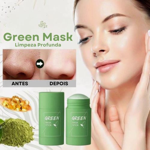 Green Mask Original - Rosto Impecável e Limpeza Profunda (COMPRE 1 LEVE 3)