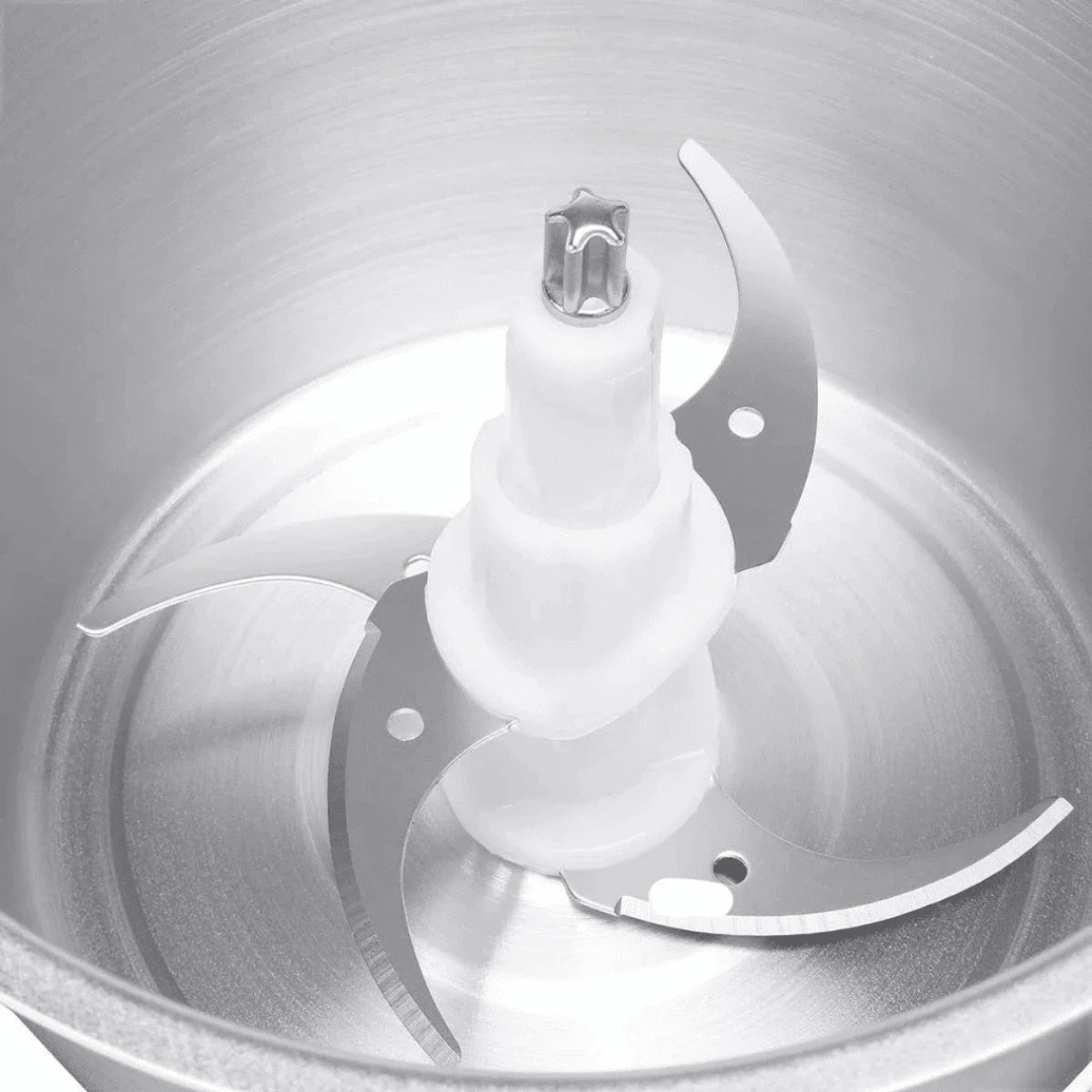 Mini Processador Manual Inox | Triturador de Alho, Cebola e Temperos