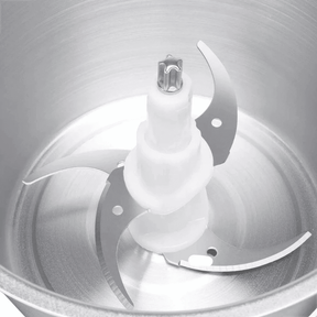 Mini Processador Manual Inox | Triturador de Alho, Cebola e Temperos