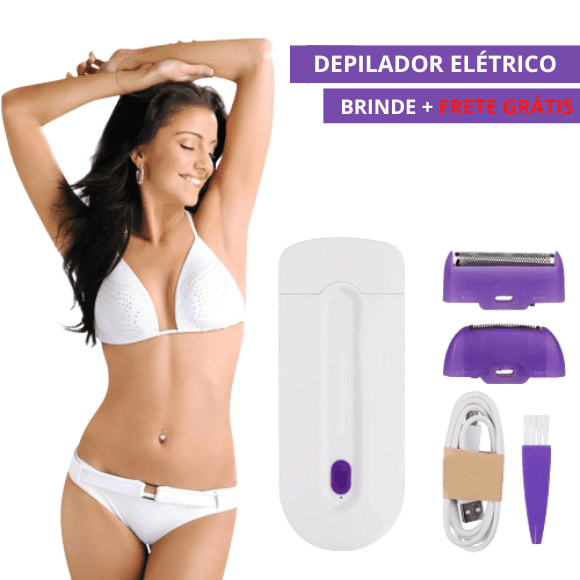 Depilador Elétrico com Led - DEPLED - Kit Depilação + Brinde