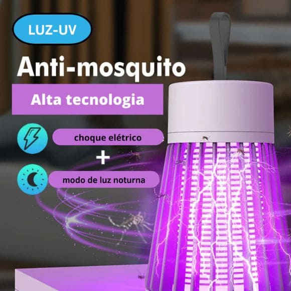 Lâmpada Mata Mosquito, Pernilongo e Borrachudo - Stay Safe - FRETE GRÁTIS, Mosquito, Pernilongo, Repelente para Bebe, Lâmpada de Led, Armadilha para Pernilongos, Mata Mosquito, Raqueteeletrica