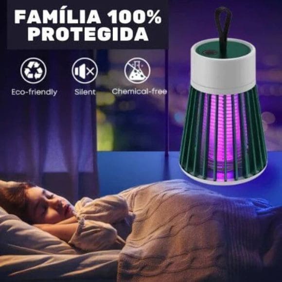 Lâmpada Mata Mosquito, Pernilongo e Borrachudo - Stay Safe - FRETE GRÁTIS, Mosquito, Pernilongo, Repelente para Bebe, Lâmpada de Led, Armadilha para Pernilongos, Mata Mosquito, Raqueteeletrica