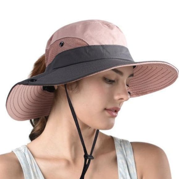 Chapéu de Sol Feminino - Proteção UV e Dobrável